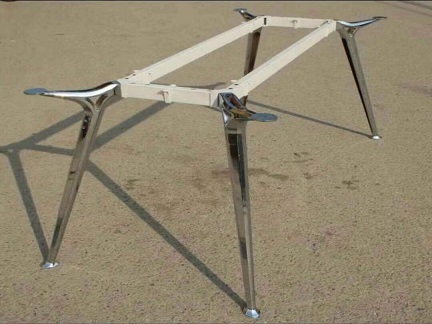 Cow horn leg table frame